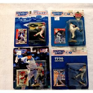Lot of 4 Starting Lineup MLB Figures – 1990s